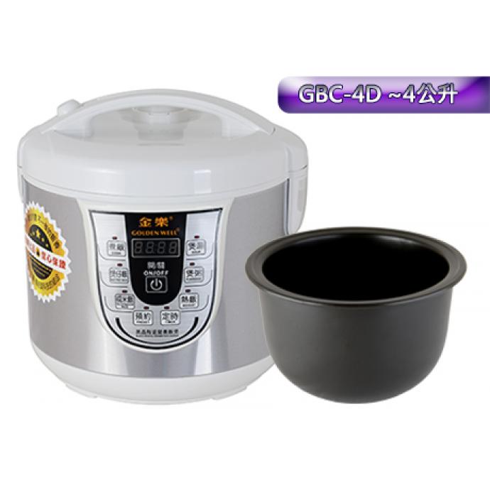 Goldenwell 金樂黑晶陶瓷營養飯煲(4L), GBC-4D[不設順豐中心取貨服務]