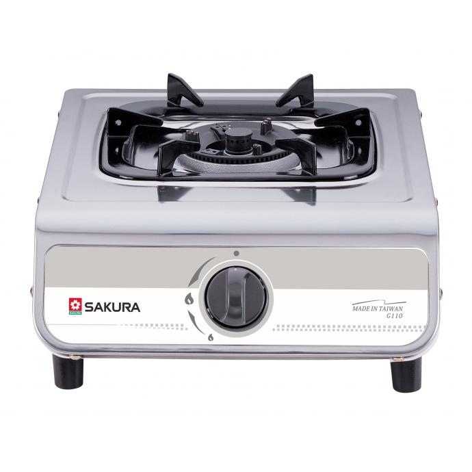 Sakura 櫻花牌 不銹鋼面單頭座檯煮食爐(石油氣) G110 <免費送貨再送總代理標準安裝服務價值$150>