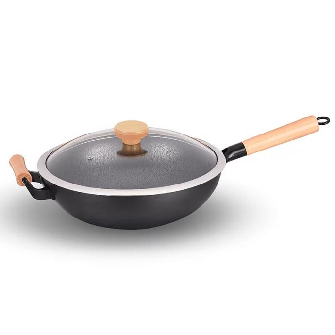 JNC 岩紋純鐵鑊 32cm JNC-IWK32