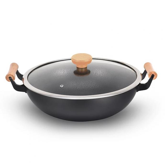 JNC 岩紋純鐵鑊 34cm JNC-IWK34